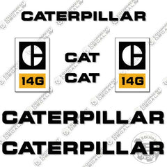 Fits Caterpillar 14G Decal Kit Motor Grader - Scraper