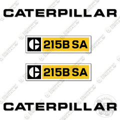 Fits Caterpillar 215B SA Decal Kit Excavator