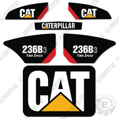 Fits Caterpillar 236B3 Decal Kit Skid Steer (Two Speed)