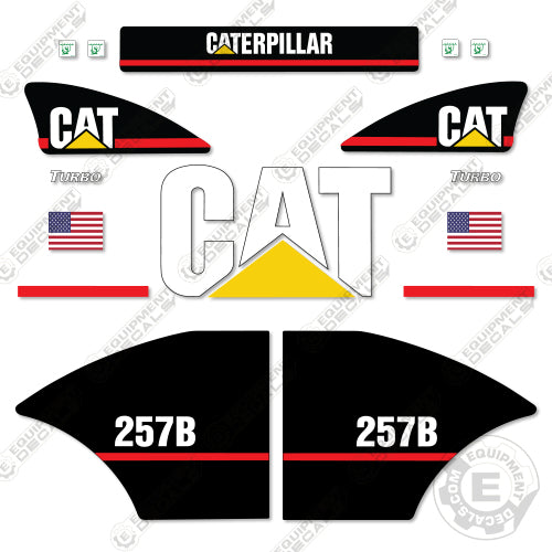Fits Caterpillar 257B Decal Kit Equipment Decals