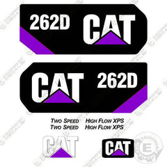 Fits Caterpillar 262D Skid Steer Decal Kit (Custom Purple)