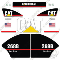 Fits Caterpillar 268B Decal Kit (Two Speed) Skid Steer