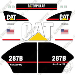 Fits Caterpillar 287 B Decal Kit Skid Steer High Flow XPS