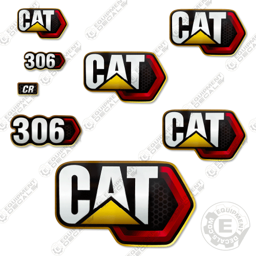 Caterpillar CAT Heavy Equipment 3D Embossed Black & Silver Metal License Plate E - Foto 5
