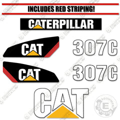 Fits Caterpillar 307C Decal Kit Mini Excavator