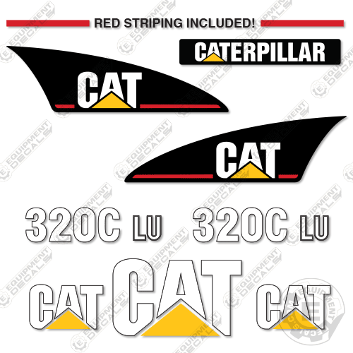 Fits Caterpillar 320CLU Decal Kit Excavator