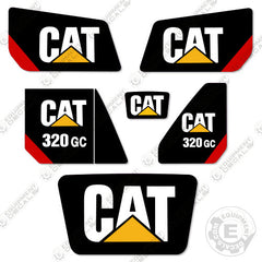Fits Caterpillar 320GC Decal Kit Hydraulic Excavator