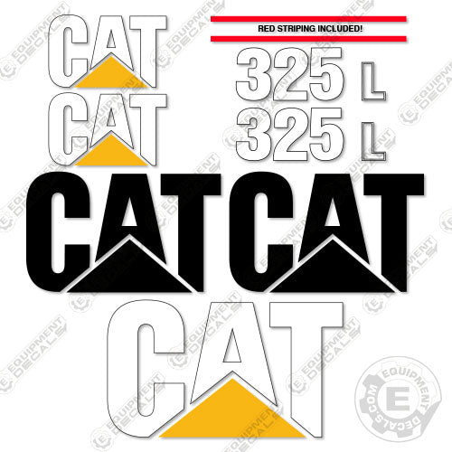 Fits Caterpillar 325 L Decal Kit Excavator