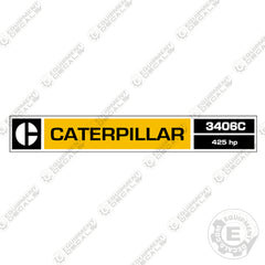 Fits Caterpillar 3406C Diesel Engine Decal