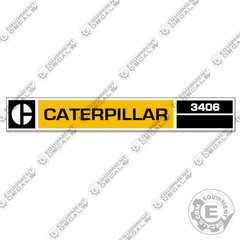 Fits Caterpillar 3406 Decal Kit Diesel Engine