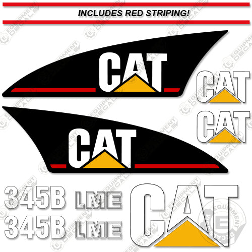 Fits Caterpillar 345B LME Decal Kit Excavator