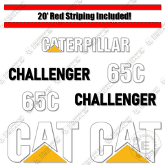 Fits Caterpillar 65C Challenger Tractor Decal Kit