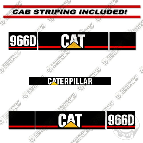 Fits Caterpillar 966D Wheel Loader Decal Kit
