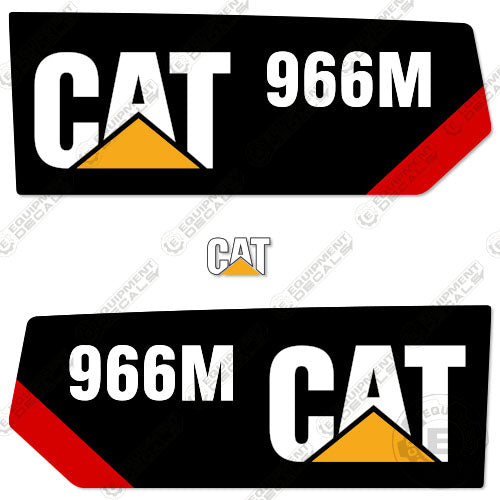 Fits Caterpillar 966M Decal Kit Wheel Loader (52" Side Decals)