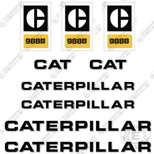 Fits Caterpillar 988B Decal Kit Wheel Loader
