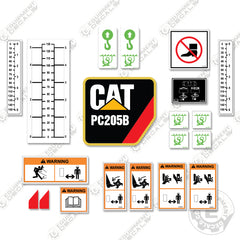 Fits Caterpillar PC205B Decal Kit Cold Planar