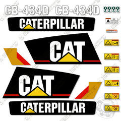 Fits Caterpillar CB434D Decal Kit Roller (2003-2006)