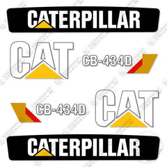 Fits Caterpillar CB434D Decal Kit Roller (2007-2015)