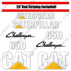 Fits Caterpillar 65D Challenger Tractor Decal Kit