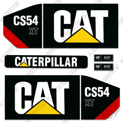 Fits Caterpillar CS54 XT Decal Kit Vibratory Roller