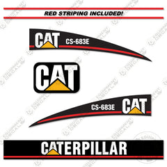 Fits Caterpillar CS683E Decal Kit Roller