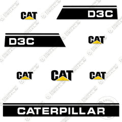 Fits Caterpillar D3C Series 1 Decal Kit Dozer