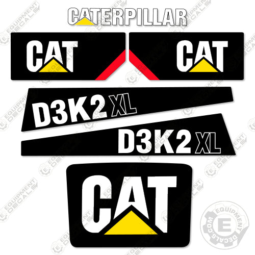 Fits Caterpillar D3K2 XL Dozer Decal Kit