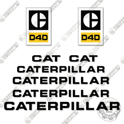 Fits Caterpillar D4D Decal Kit Dozer