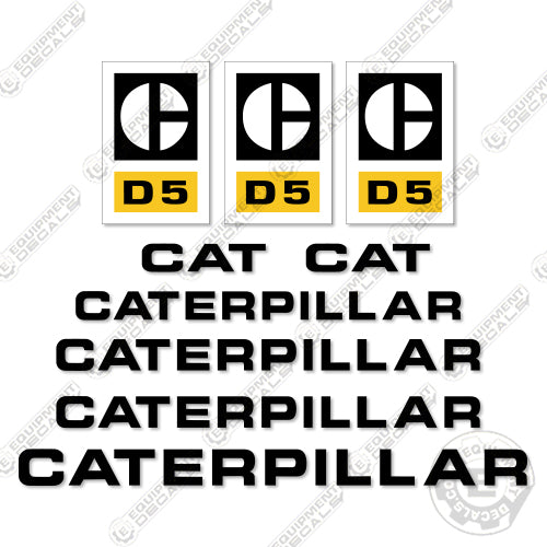Fits Caterpillar D5 Decal Kit Dozer
