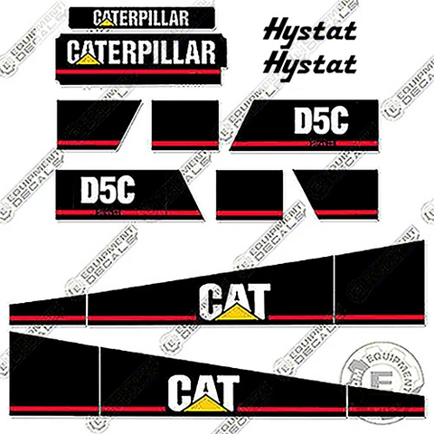 Fits Caterpillar D5C Series 2 Decal Kit Dozer