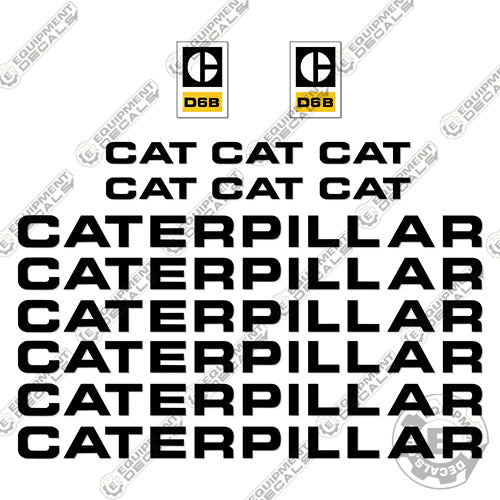 Fits Caterpillar D6B Decal Kit Dozer