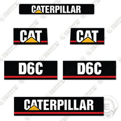 Fits Caterpillar D6C Decal Kit Dozer (Custom New Style)