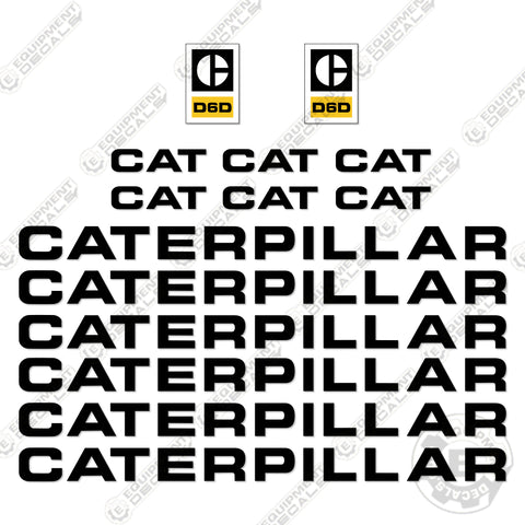 Fits Caterpillar D6D Decal Kit Dozer