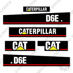 Fits Caterpillar D6E Decal Kit Crawler Dozer