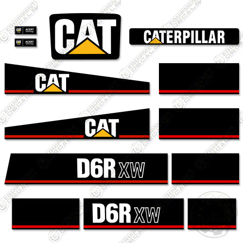 Fits Caterpillar D6R XW Decal Kit Dozer