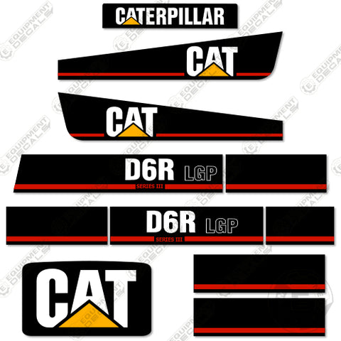 Fits Caterpillar D6R LGP Series 3 Decal Kit Equipment Decals Dozer