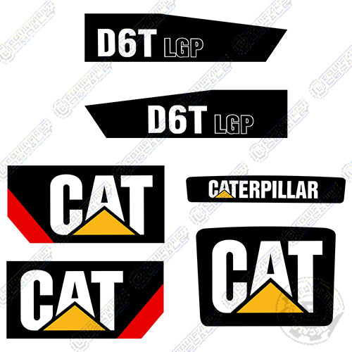 Fits Caterpillar D6T LGP Decal Kit (2012-2019)