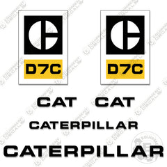 Fits Caterpillar D7C Decal Kit Dozer