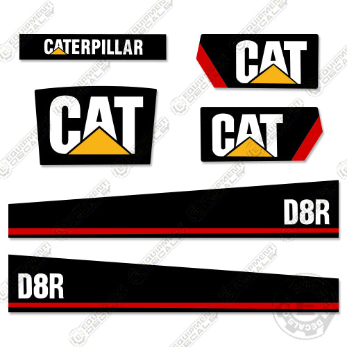 Fits Caterpillar D8R Dozer Decal Kit (New Style)