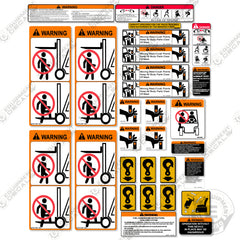 Warning Decals Telehandler Forklifts – Equipment Decals