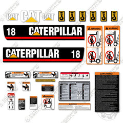 Fits Caterpillar GP18K Decal Kit Forklift
