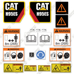 Fits Caterpillar H95ES Decal Kit Hammer