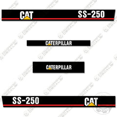 Fits Caterpillar SS250 Decal Kit Soil Stabilizer