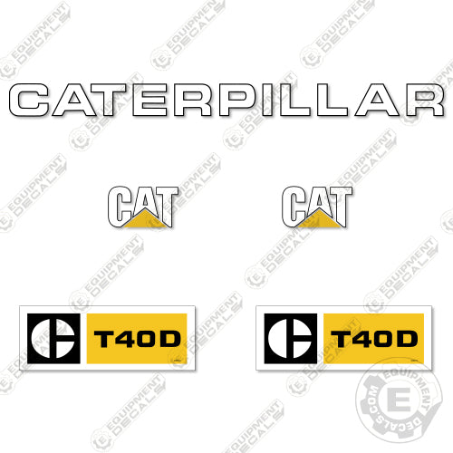 Fits Caterpillar T40D Decal Kit Forklift
