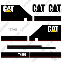 Fits Caterpillar TH103 Decal Kit Telescopic Forklift (Style 2)