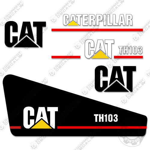 Fits Caterpillar TH103 Decal Kit Telescopic Forklift