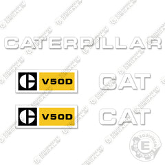 Fits Caterpillar V50D Forklift Decals