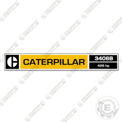 Fits Caterpillar 3406B Diesel Engine Decal