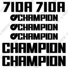 Fits Champion 710A Decal Kit - Motor Grader