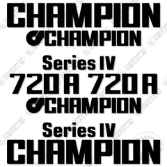 Fits Champion 720A Decal Kit - Motor Grader